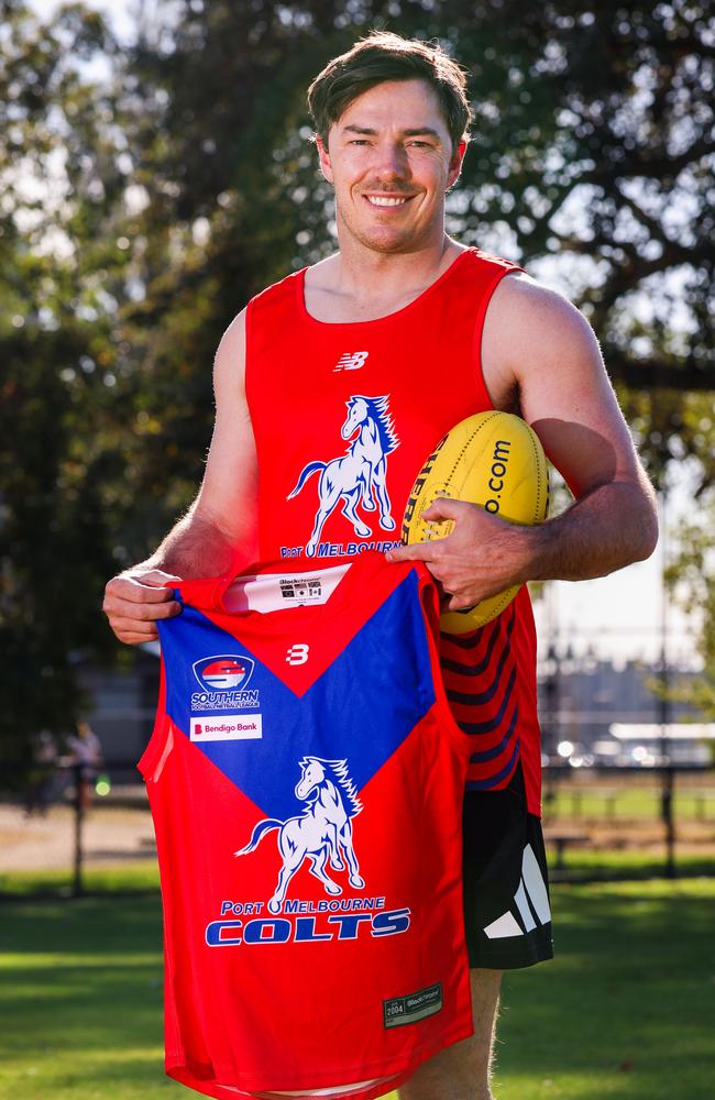 Hibberd in his new threads. Picture: Brendan Beckett