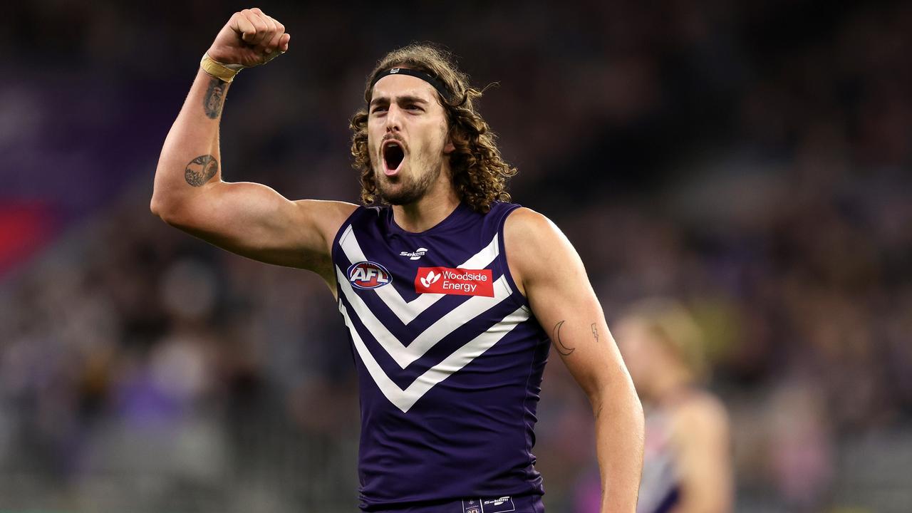 AFL 2023: Luke Jackson, Fremantle Dockers vs. Essendon Bombers, three  goals, Justin Longmuir, press conference, finals, Melbourne Demons trade