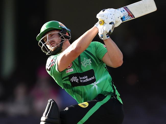 SYDNEY, AUSTRALIA - DECEMBER 26: Joe Clarke of the Stars bats during the Men's Big Bash League match between the Sydney Sixers and the Melbourne Stars at Sydney Cricket Ground, on December 26, 2022, in Sydney, Australia. (Photo by Brendon Thorne/Getty Images)