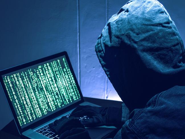 Hacker stealing passwordÃ¢â¬â¹s and identity, computer crime