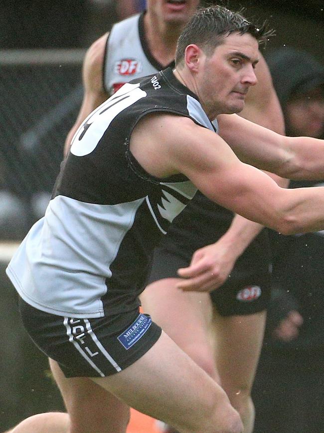 Luke Capuano kicked five goals. Picture: Hamish Blair