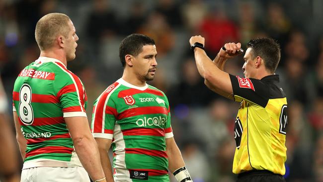 George Burgess was put on report for an alleged eye gouge. Picture: Phil Hillyard