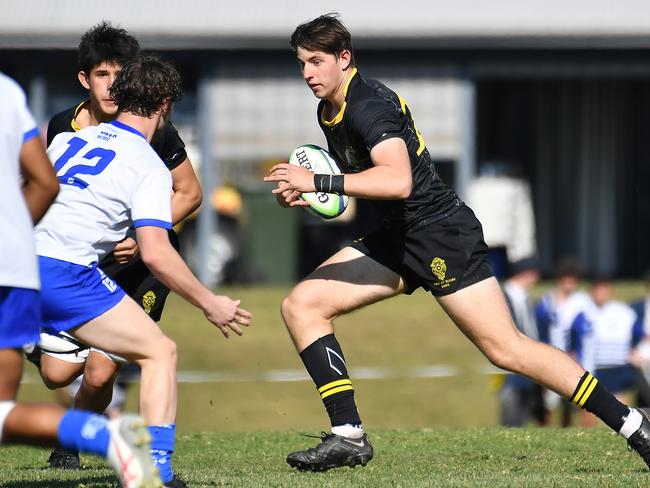 AIC First XV rugby between St Laurence's College  and St Edmund's College Saturday May 27, 2023. Picture, John Gass