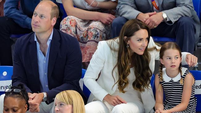 Prince William, Duke of Cambridge, Catherine, Duchess of Cambridge and Princess Charlotte