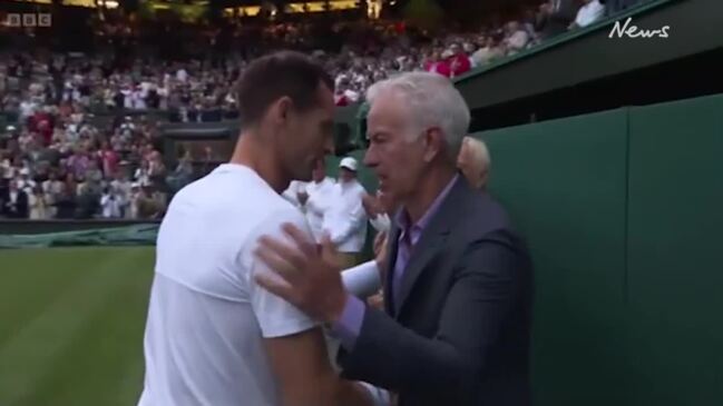 Andy Murray in tears during emotional farewell interview