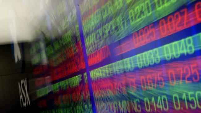 SYDNEY, AUSTRALIA - MARCH 10: An electronic display of stocks is seen at the Australian Stock Exchange on March 10, 2020 in Sydney, Australia.The Australian sharemarket suffered one of its worst days, dropping 7.3 per cent and losing 136 billion in value as oil prices plummeted amid fears over the spread of coronavirus. Wall Street trading was temporarily halted as the Dow Jones Industrial Average tumbled 7.8 per cent on Monday and Britain's stock market suffered its worst day since the 2008 financial crisis. (Photo by Mark Evans/Getty Images)