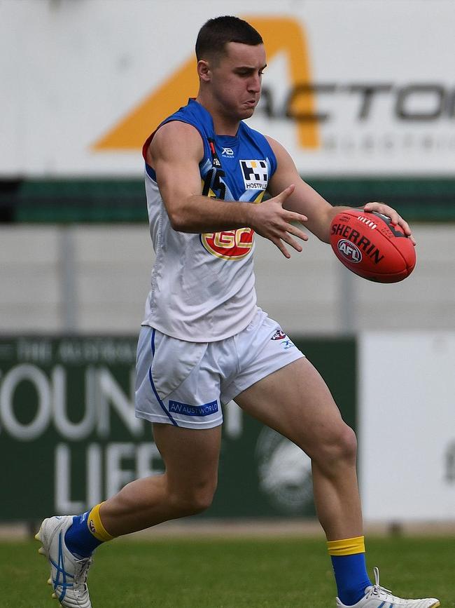 Corey Joyce pictured playing for the Gold Coast Suns Academy in 2019. Picture credit: Greg Kowalczewski.