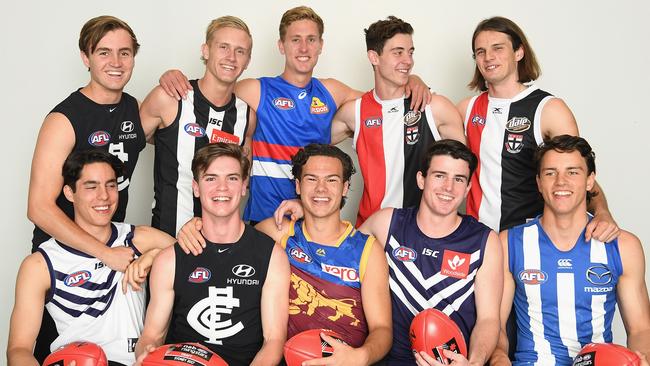 The top 10 from last year’s prized draft crop. Pic: Getty Images