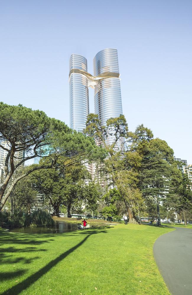 The $480m proposal will feature Melbourne's first Shangri-La hotel with a sky lobby, restaurants, spa and pool.