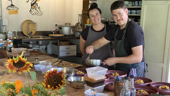 Rachael Boon and Ben Wallace of Oaks Kitchen and Garden.