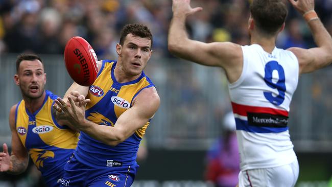 Luke Shuey was unstoppable in the Eagles’ win. Picture: Getty Images