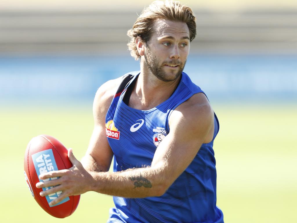 Bulldog Caleb Daniel at pre-season training.