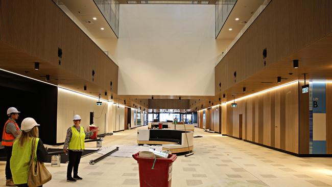 The hospital foyer. Picture: Adam Yip