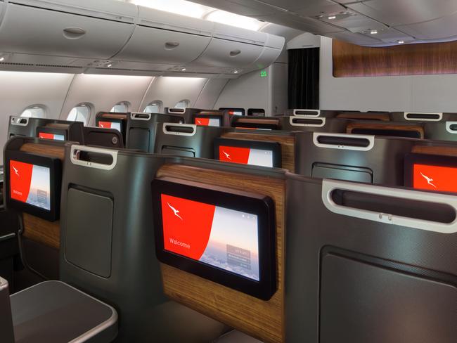 Qantas has just done their first refurbished A380.  Qantas A380 Business class