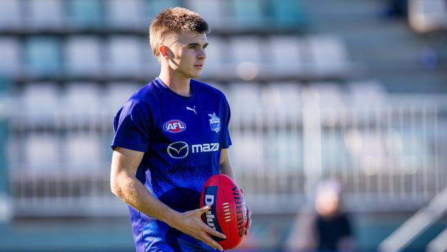 Colby McKercher is thriving at half-back. Picture: Linda Higginson/AFL Photos via Getty Images