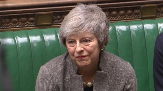 British Prime Minister Theresa May listens to Jeremy Corbyn in the House of Commons. Picture: AFP