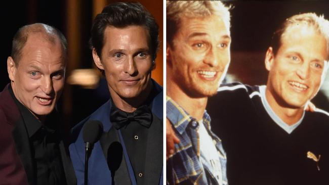 Family resemblance? Matthew McConaughey and Woody Harrelson have realised they could actually be brothers.