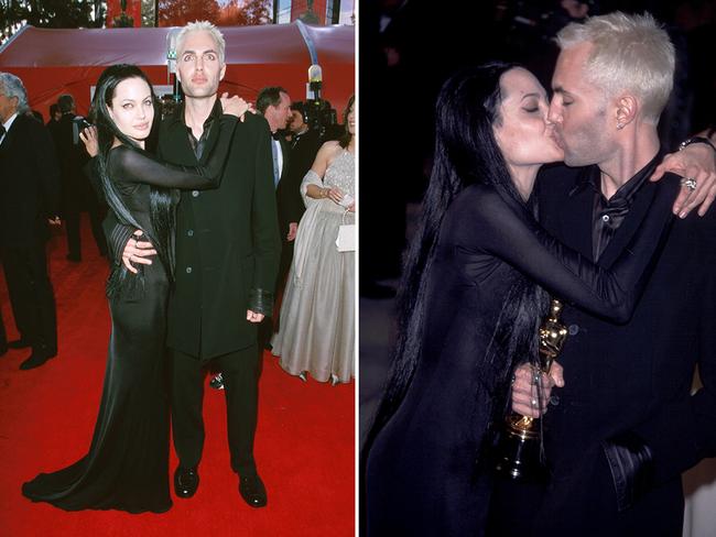 Angelina Jolie and brother James Haven at the Oscars in 2000. Picture: Getty/Corbis