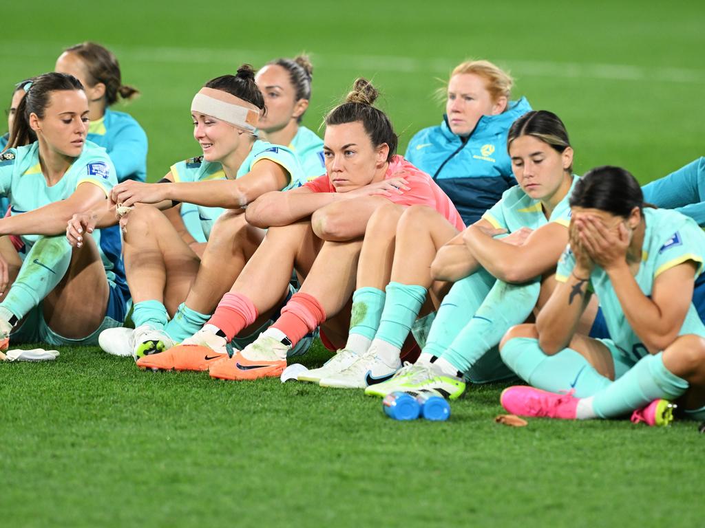 There has been plenty of heartbreak for the Matildas across the past decade. Picture: Bradley Kanaris/Getty Images