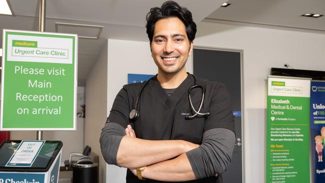 Dr Jag Singh at the Medicare Urgent Care Clinic at Elizabeth. Picture: NCA NewsWire / Morgan Sette