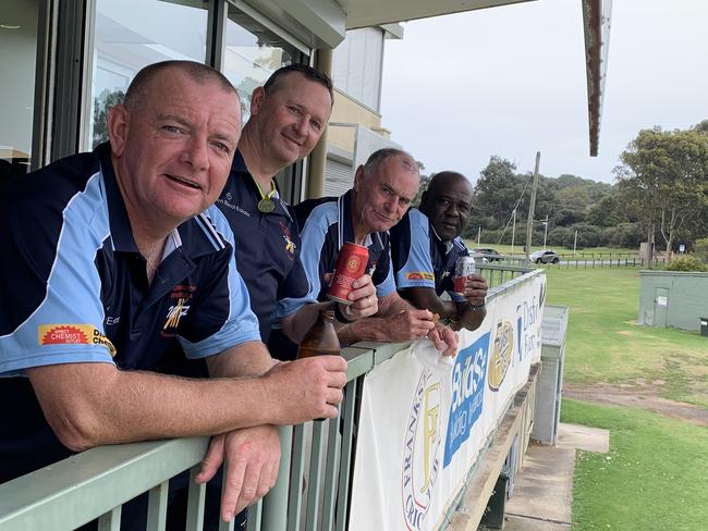 Hammerheads (from left) Jason "Jugga'' Nagel, Al Davie, Ian "Woofy'' Rowland and Henry Dolphin.