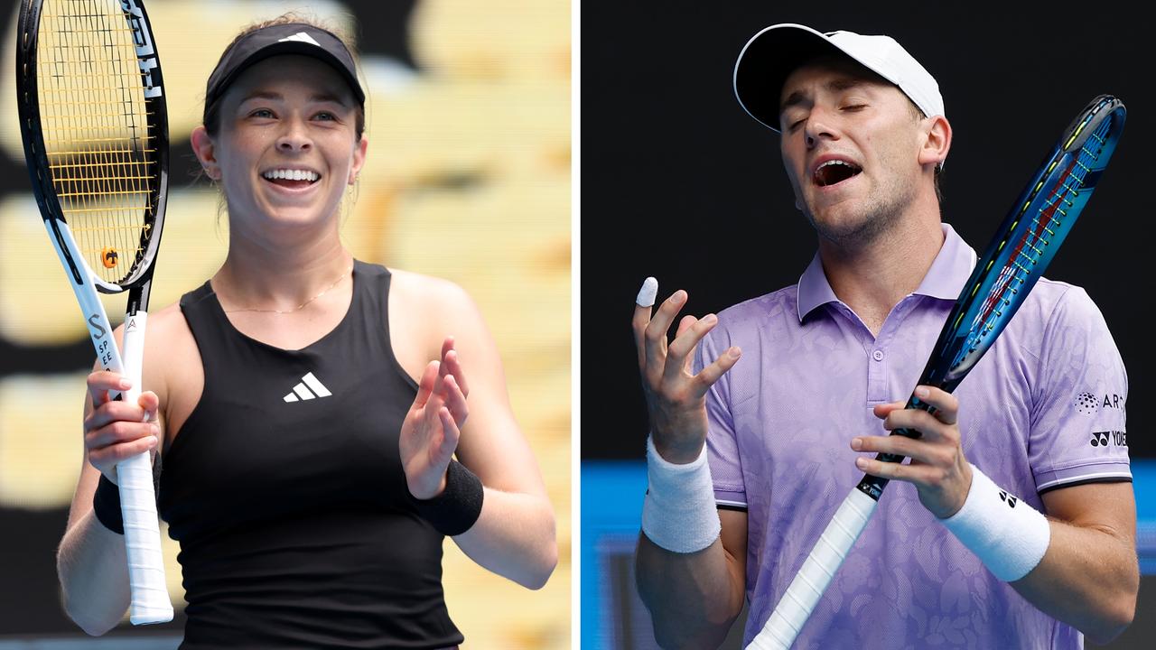 It's been a day of upsets at the Australian Open.
