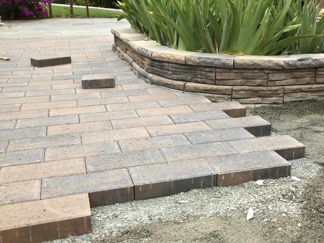 There are lots of uses for leftover pavers.