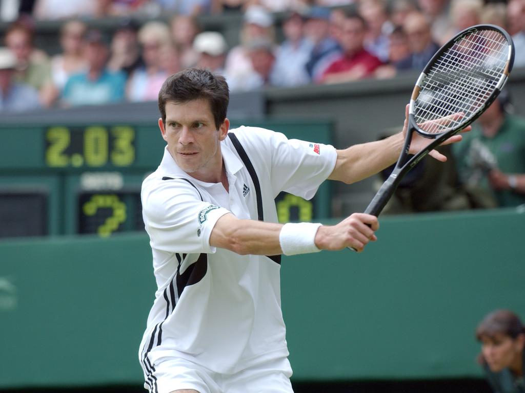 Tim Henman was at home on centre court. Picture: Jeff Overs/BBC News &amp; Current Affairs via Getty Images