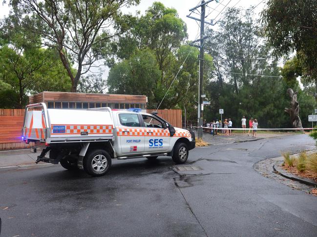 The SES have been working overnight to reach hundreds of requests for help after heavy rain. Picture: Nicki Connolly