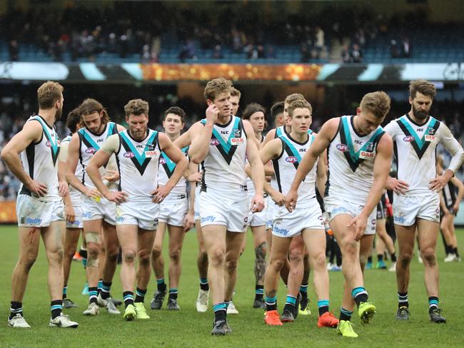 Robbo says Port Adelaide doesn’t deserve to play finals. Picture: Alex Coppel