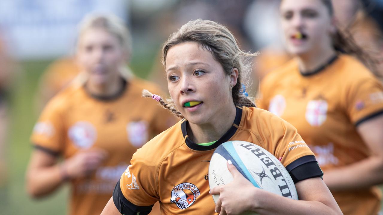 Maia Madden-Khan scoring. Picture: Julian Andrews