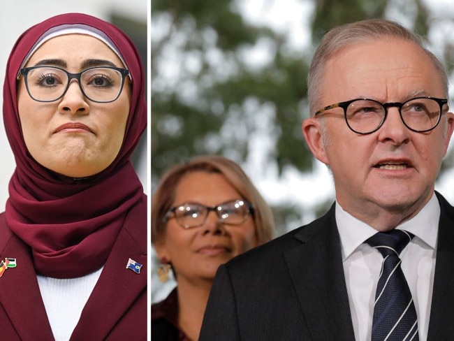 Fatima Payman has commented on the defection of Dorinda Cox from the Greens to Labor after the furore she set off when she quit Labor. Picture: NewsWire