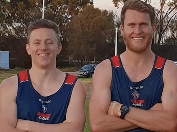 Coburg Football Club co-captains for 2019 — Ryan Exon and Peter McEvoy. 