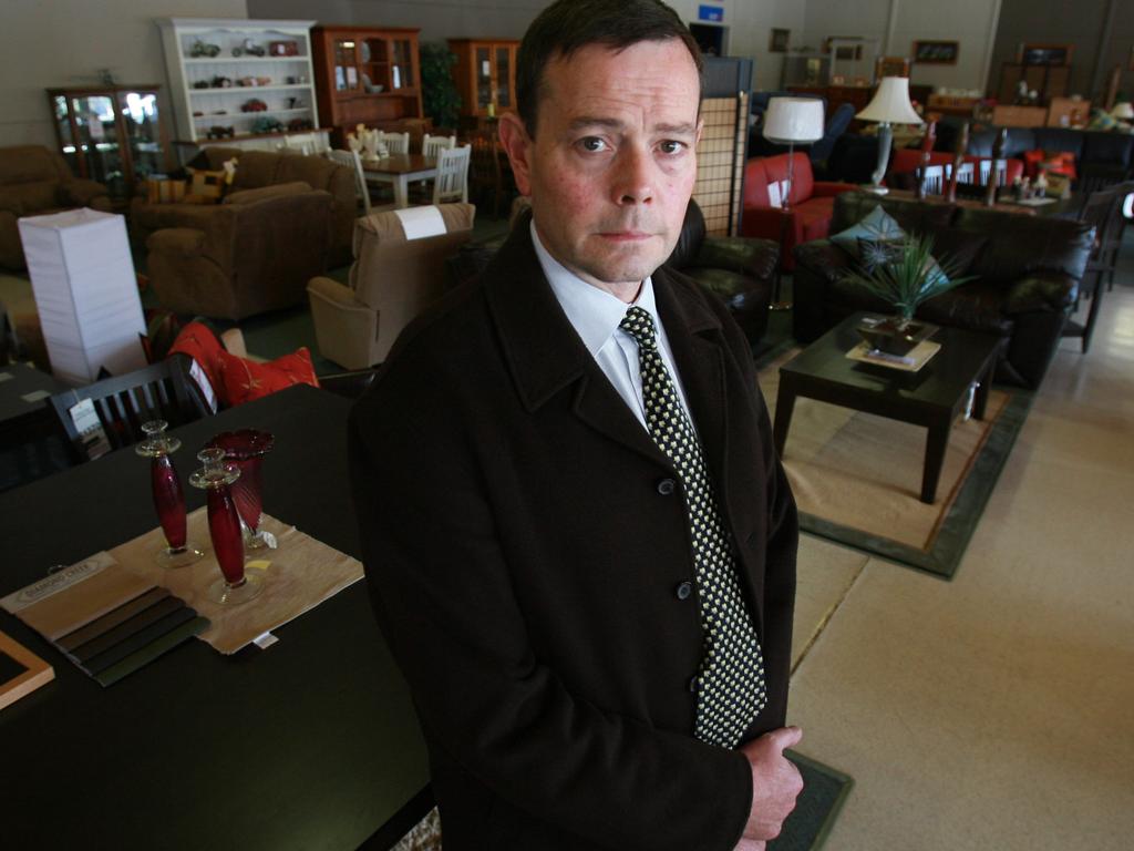 Paul Mackay at the furniture shop his father Don owned.