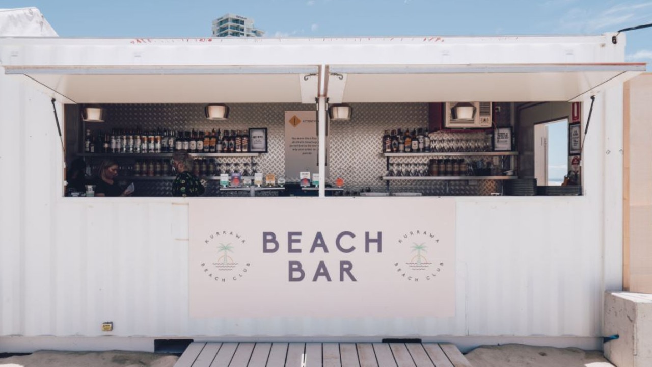 The beach bar at Kurrawa on the Gold Coast.