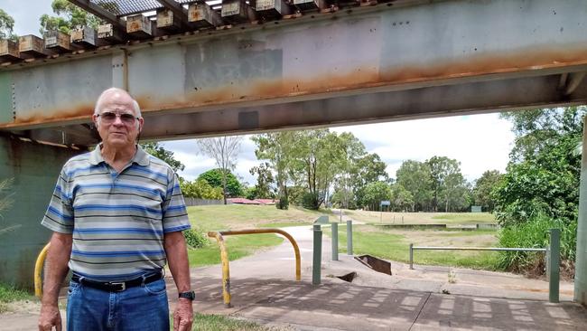 Lloyd Stumer’s Algester home is on the Inland Rail route.