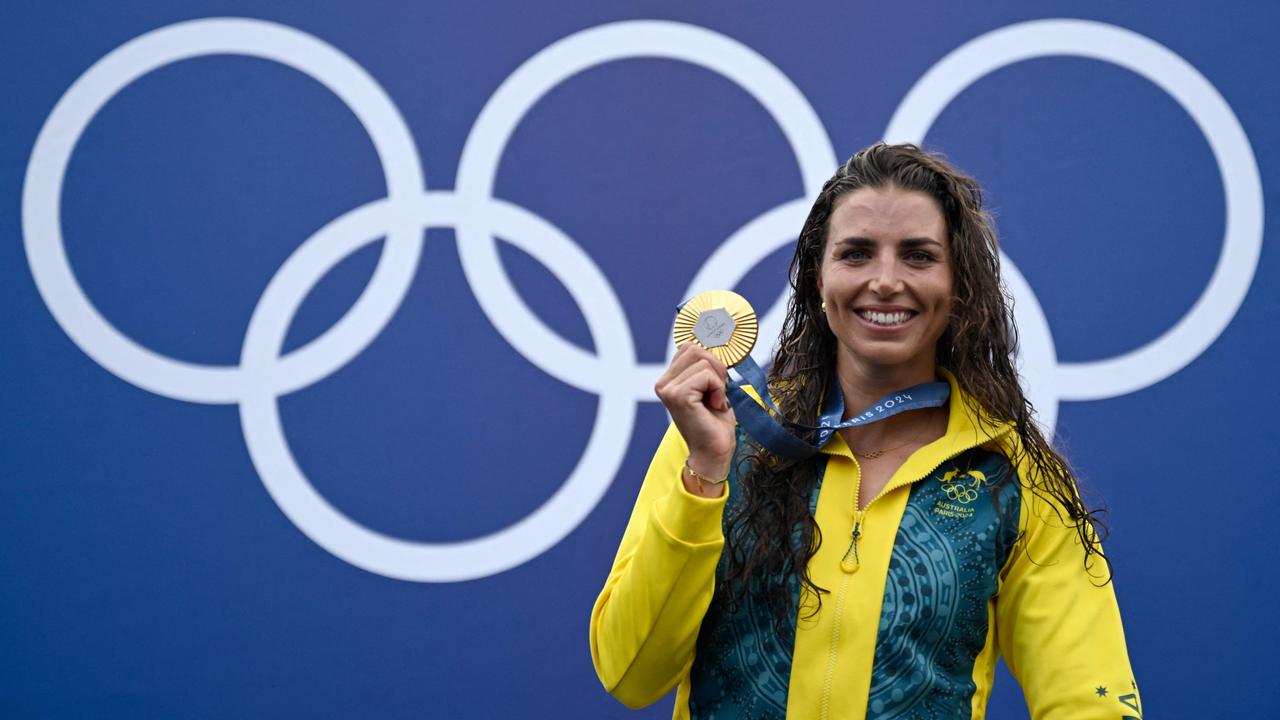 That’s gold number three for Jess. Picture: Olivier Morin/AFP