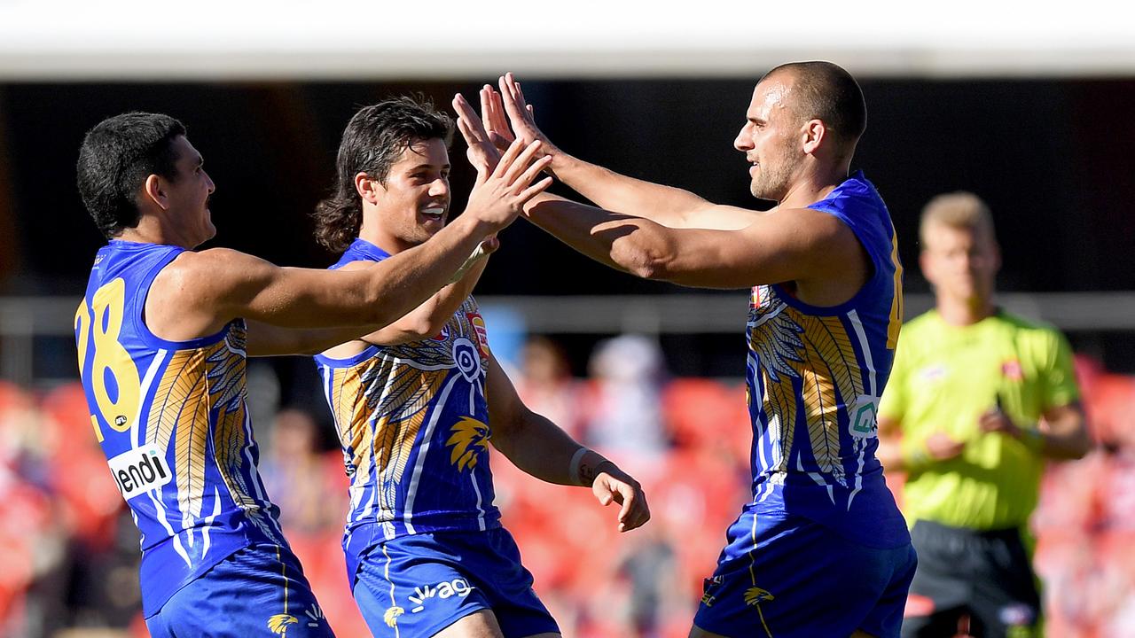 West Coast has finally won in the Queensland hub. Photo: Bradley Kanaris/Getty Images.