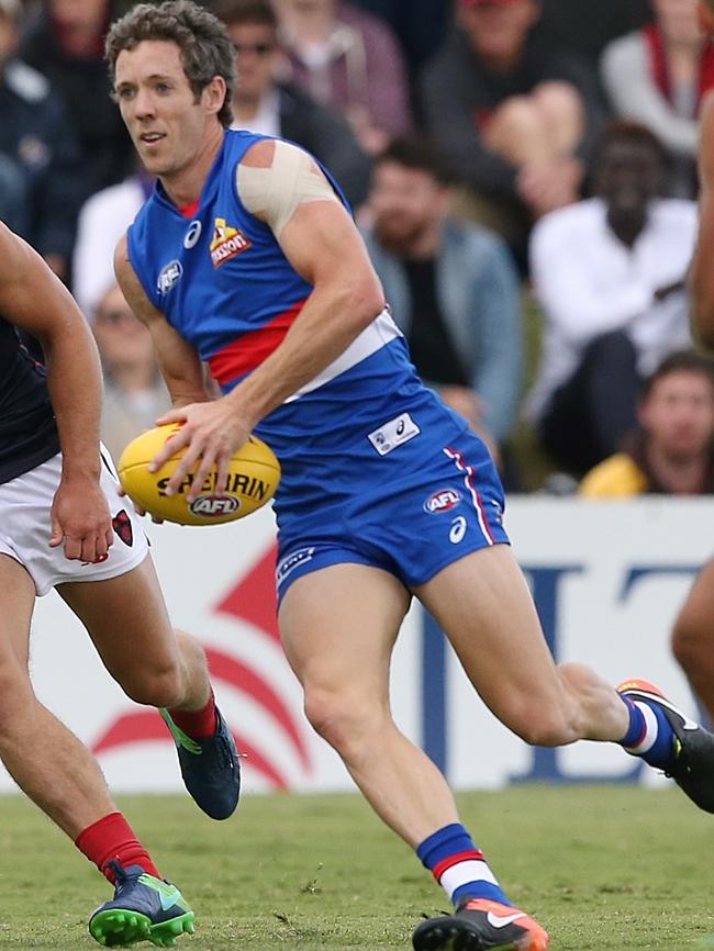 Bob Murphy in action for the Western Bulldogs. Picture: Wayne Ludbey