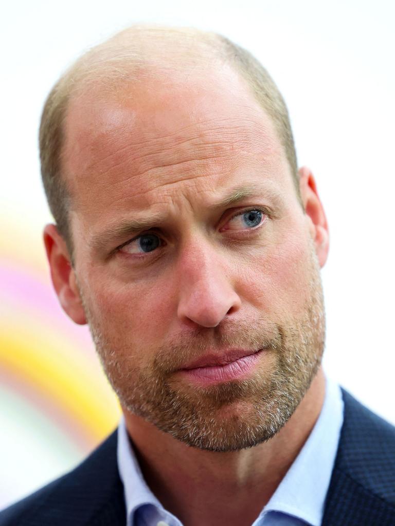 Prince William showed off a bit of scruff. Picture: AFP