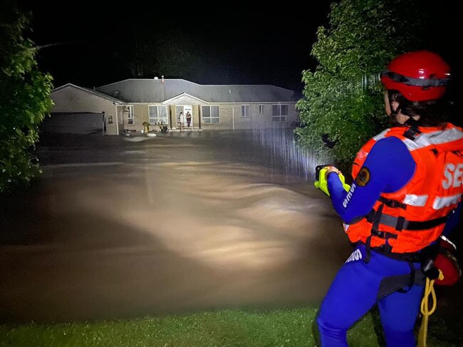 The Coffs Harbour State Emergency Service Photo: SES Coffs Harbour carried out 15 flood rescues in just eight hours on Thursday Feb 25.