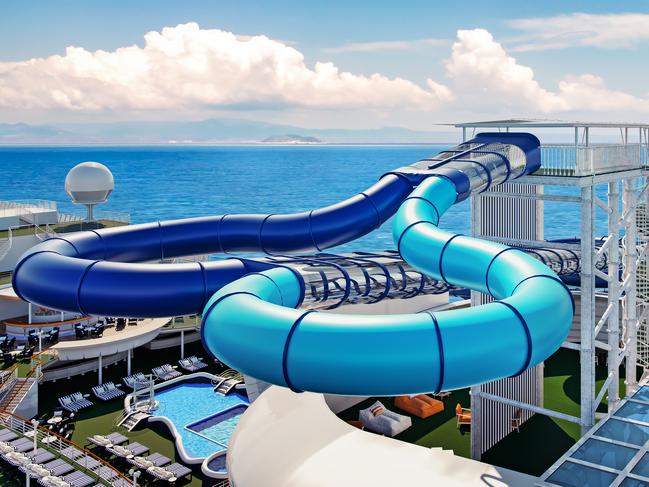 Pacific Adventure Photos: First Look At New P&o Ship Waterslides And 