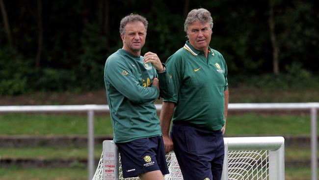 Graham Arnold and Guus Hiddink will coach against each other.