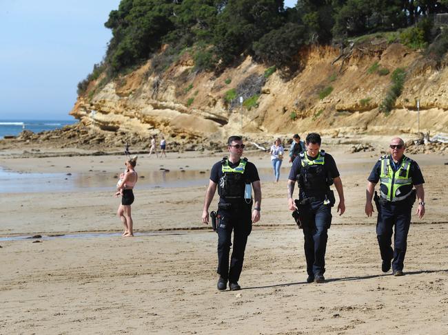 Police will be patrolling the beach more frequently during schoolies. Picture: Alison Wynd