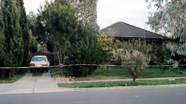 The Tapp's home in Kelvin Drive, Fern Tree Gully, where they were murdered in August, 1984. Picture: Supplied