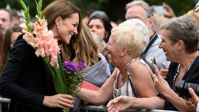 Kate pulls a crowd wherever she goes. Picture: Toby Melville/Pool/AFP