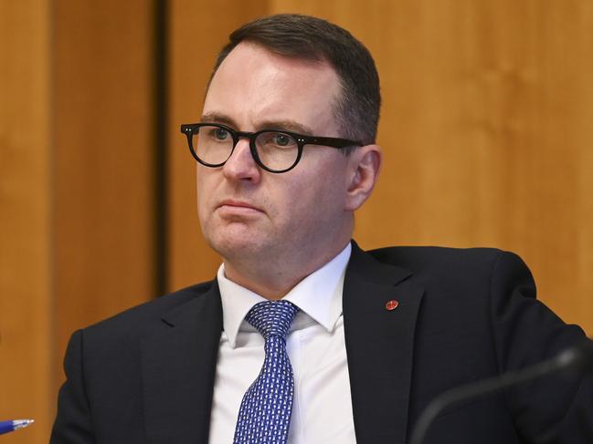 CANBERRA, AUSTRALIA, NewsWire Photos. OCTOBER 26, 2023: Senator Andrew Bragg during the Economics Senate Inquiry at Parliament House in Canberra. Picture: NCA NewsWire / Martin Ollman