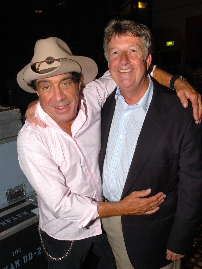 Molly Meldrum with Handlin.