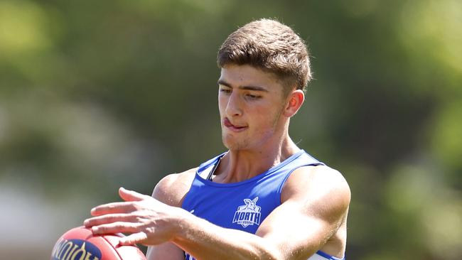 Harry Sheezel looks a round 1 lock. Picture: Jonathan DiMaggio/Getty Images