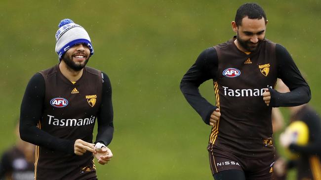 Jarman Impey, left, could miss the rest of the season. Picture: Dylan Burns/AFL Photos